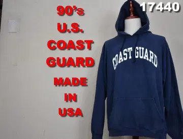 90's U.S. COAST GURAD 후드티 USA제 17440 80