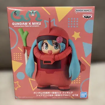 GUNDAM x MIKU 샤아 자쿠 인형 하츠네 미쿠 피규어
