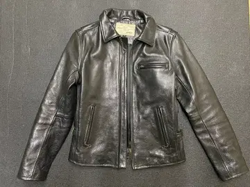 AVIREX 블랙 가죽 자켓