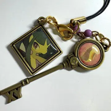 포켓몬 메가쿠치트 스트랩 키링 참 메탈 XY