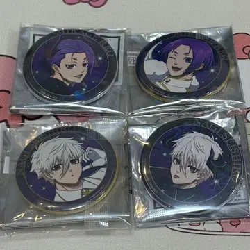 블루 록 천사와 악마 나기 세이시로 미카게 레오 캔뱃지 4개 세트