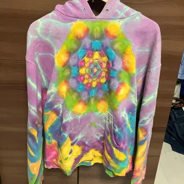 FRUIT OF THE LOOM 타이다이 후드티 L 사이즈 멕시코제