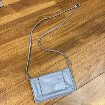 [ 새상품급 ] 이아 파피요네 가죽 천연 가죽 지갑 숄더백 블루