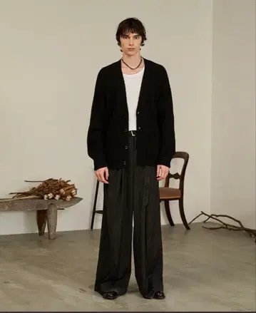 forte Contrast Elbow Patch 가디건