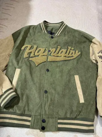 Hanalaly 스웨이드풍 바시티 자켓 1997년