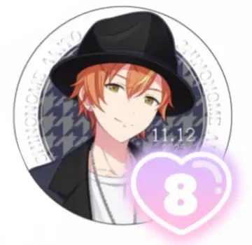 시노노메 아키토 하피콜레 금박 캔뱃지 G 8개