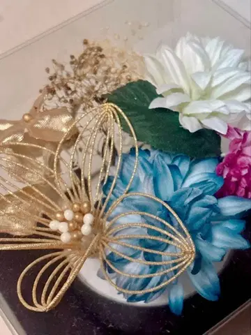 일본풍 꽃 장식 세트 화려한 꽃 장식