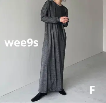 가격 인하 택 포함 새상품 wee9s 글리터 디스코 롱 라메 맥시 원피스