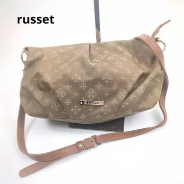 russet 러셋 숄더백 골드 금장 장식 모노그램 컨디션 최상