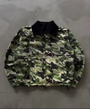 리버서블 밀리터리 자켓 카모플라쥬/블랙