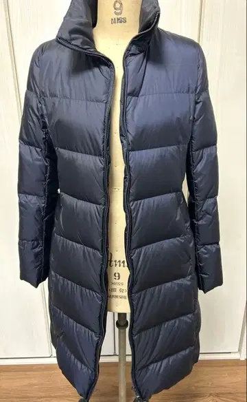 띠어리 롱 다운 코트 네이비 M