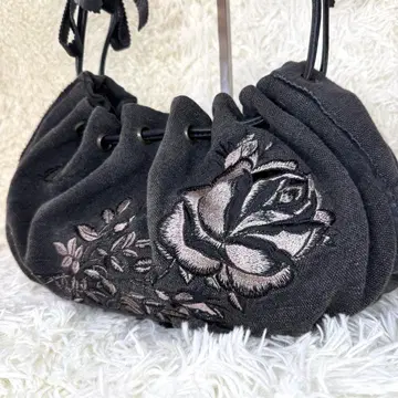 ANNA SUI y2k 레더 데님 핸드백