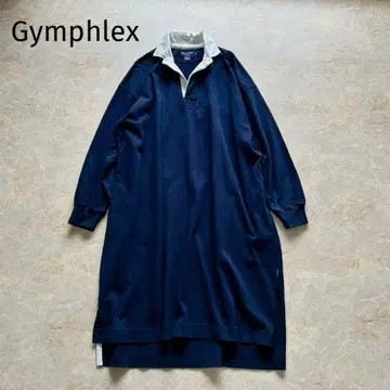 새상품급 짐플렉스 코튼 저지 라거 셔츠 원피스 네이비 14