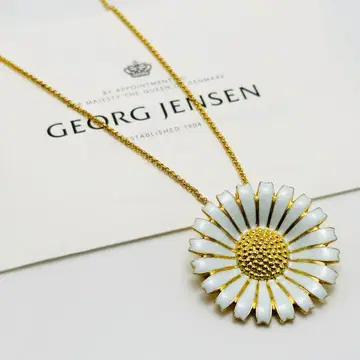 현행 모델 GEORG JENSEN 데이지 브로치 펜던트 목걸이