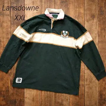유로 구제 의류 아일랜드 럭비 셔츠 XXL 자수 로고 빅 실루엣
