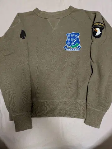 리얼 맥코이 McCoy's 에어본 패치 포함 맨투맨