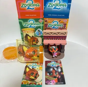 주토피아2 닉 피규어 워터 슬라이더 디오라마 컬렉션