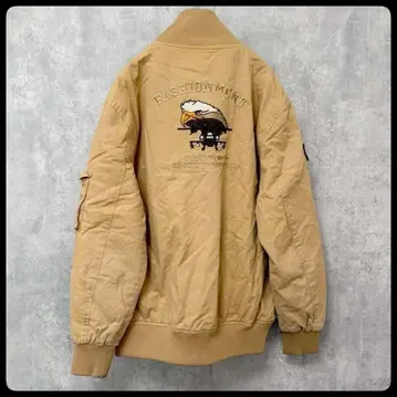 Y2K 밀리터리 자켓 와펜 자수 이글 쇼트 기장 L