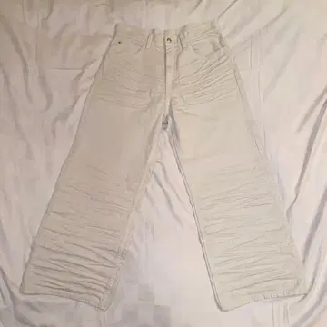 CHEAP MONDAY LOSSER 화이트 데님 주름 가공 29/30
