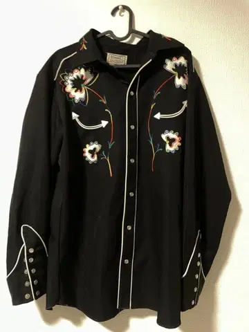 H Bar C (에이치바씨) 빈티지 자수 웨스턴 셔츠