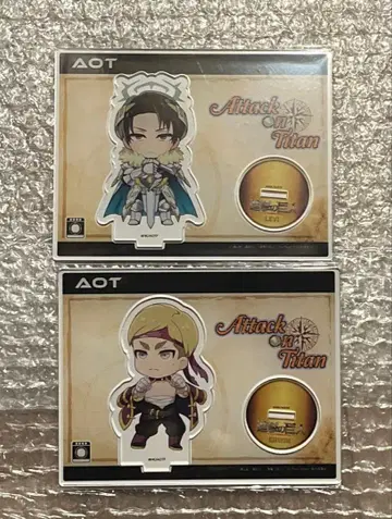 진격의 거인 프린세스 카페 RPG 아크릴 스탠드 엘빈 리바이