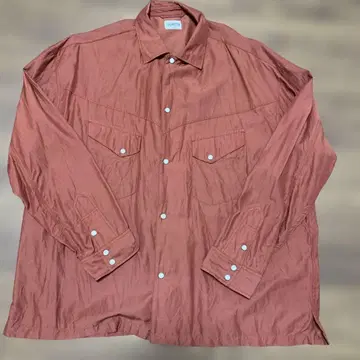 새상품급 저널 스탠다드 J.S. HOMESTEAD 빨간색 긴팔 셔츠 홍차