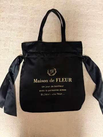 Maison de FLEUR 블랙 토트백