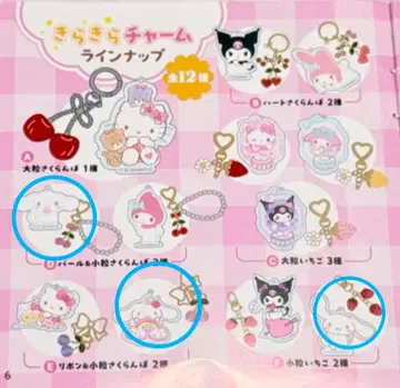 반짝반짝 후르츠 참 산리오 시나몬 컴플리트 세트