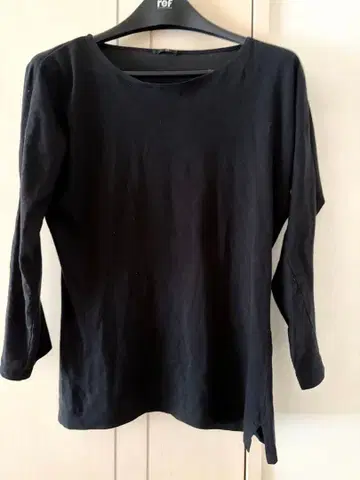 Y's 와이즈, 블랙 긴팔 티셔츠, 요지 야마모토, 코튼