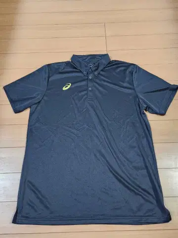 컨디션 최상 아식스 피케 셔츠 블랙 남성용 2XL 사이즈