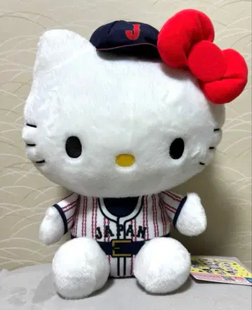 [ WBC ] 사무라이 재팬 x 산리오 캐릭터즈 BIG 봉제 인형 키티
