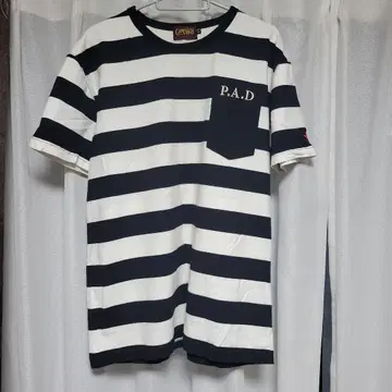 크로우즈 워스트 CROWS WORST 화이트 블랙 보더 셔츠 XL