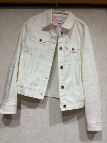 케이트 스페이드 화이트 데님 자켓