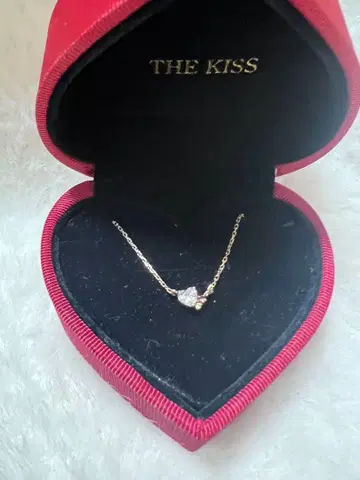 THE KISS 하트형 sv925 목걸이 클린 키트 포함