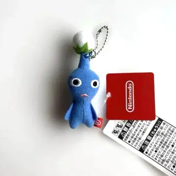 [ 미사용 새상품 ] 파랑 피크민 마스코트 키링 닌텐도 스토어