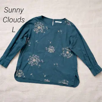 써니클라우드 L 자수 블라우스 민들레 자수 SunnyClouds