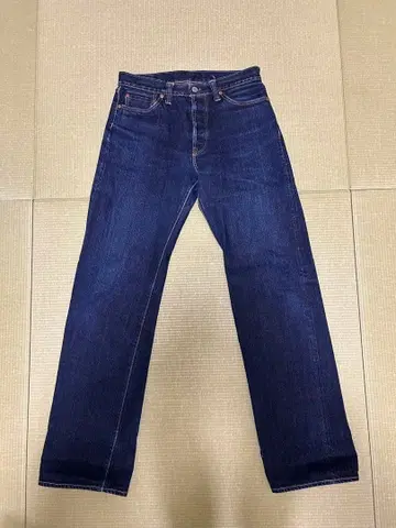 [ 규슈 한정판 ] 플랫 헤드 스트레이트 데님 W33