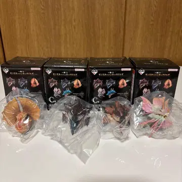 제일복권 몬스터 헌터 와일즈 C상 생체 마그넷 4개 세트 묶음 판매