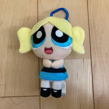 파워퍼프걸스 버블스 카라비너 포함 봉제 인형
