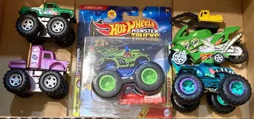 핫휠 몬스터 트럭 및 바이크 미니카 세트