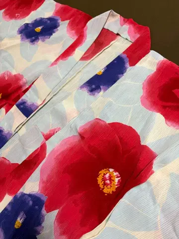 후리후 유카타 동백