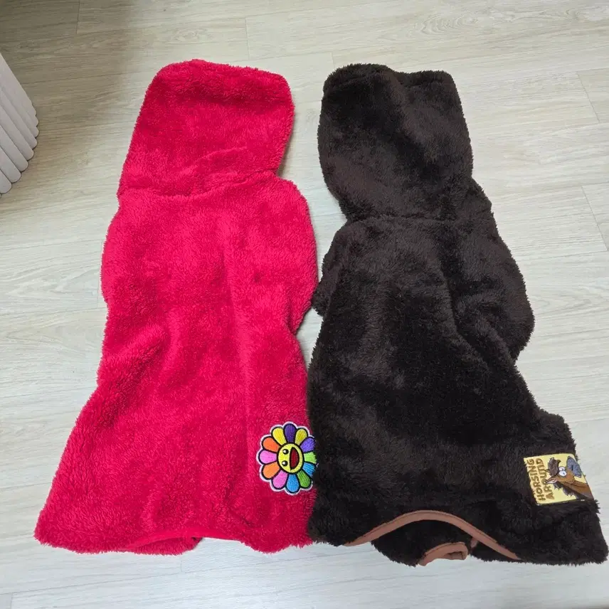 子犬ファーオールインワン冬服2着+ブラックオールインワンサービス