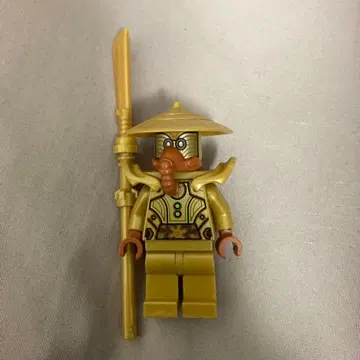 골드 컬러 레고 미니 피규어 템플 가드