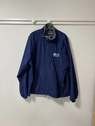 90s LANDS'END 나일론 웜업 자켓 네이비