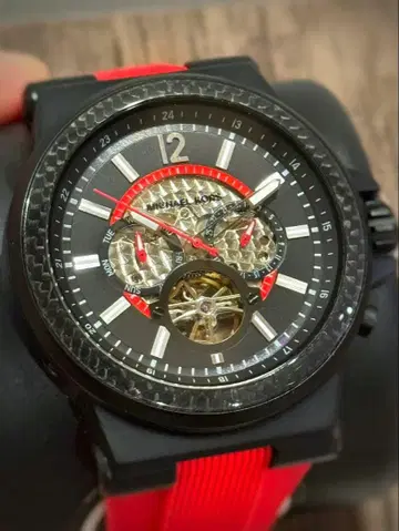 일본 미발매 레어 모델 48mm 마이클코어스 자동 와인딩 손목시계