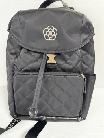 새상품급 클레이 사 카멜리아 꽃무늬 백팩 블랙