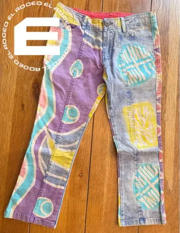 레어! EL RODEO 엘르로데오 컬러풀 크롭 팬츠 00s Y2K