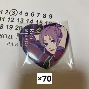 블루 록 미카게 레오 하트 캔뱃지 anique