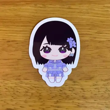 이코럽 노구치 이오리 플레이크 스티커 6주년 의상 봉제 인형 씰