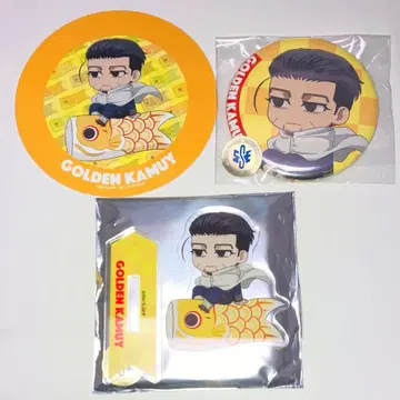 골든 카무이 어린이날 오가타 캔뱃지 아크릴 스탠드 코스터